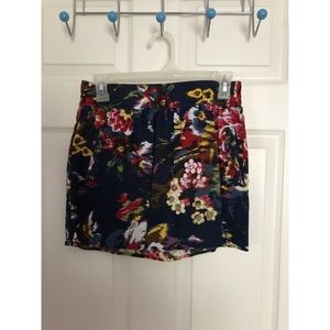 Floral Mini Skirt